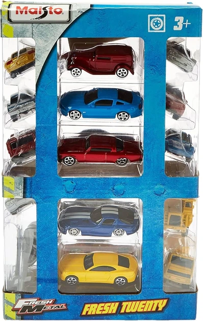 Zestaw metalowych modelek Maisto Fresh Metal 20 szt MST12004 (90159120049) - obraz 1