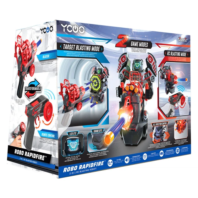 Robot strzelający Robo Kombat Rapidfire Silverlit 3680994 (4891813885283) - obraz 4