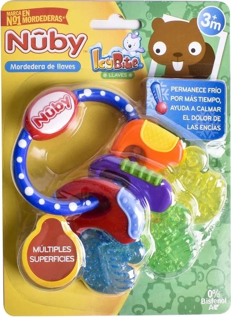 Zabawka-gryzak Nuby Kluczyki z termżelem ID455 (48526004553) - obraz 2