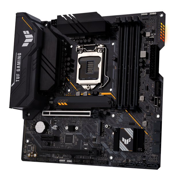 Материнська плата ASUS TUF Gaming B560M-PLUS (LGA1200/4xDDR4/2xM.2 SSD) OEM White Box - Фото 2 Материнська плата ASUS TUF Gaming B560M-PLUS (LGA1200/4xDDR4/2xM.2 SSD) OEM White Box - зображення 2