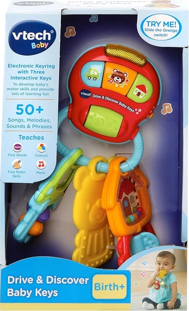 Zabawka interaktywna Vtech Drive & Discover Baby Keys (edycja angielska)(3417765051036) - obraz 1