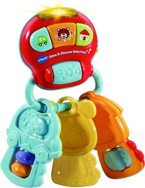Zabawka interaktywna Vtech Drive & Discover Baby Keys (edycja angielska)(3417765051036) - obraz 2