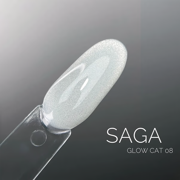 Гель лак для нігтів Saga Glow Cat "Котяче Око" №08 10 мл - Фото 3 Гель лак для нігтів Saga Glow Cat "Котяче Око" №08 10 мл - зображення 3