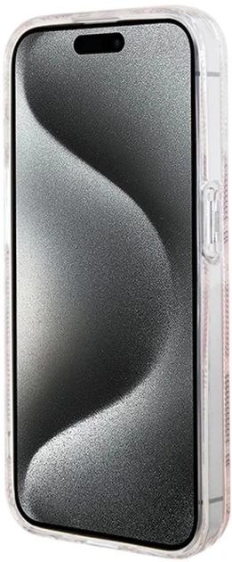 Etui plecki Guess IML GCube MagSafe do Apple iPhone 15 Pro Max Pink (3666339222017) - obraz 5