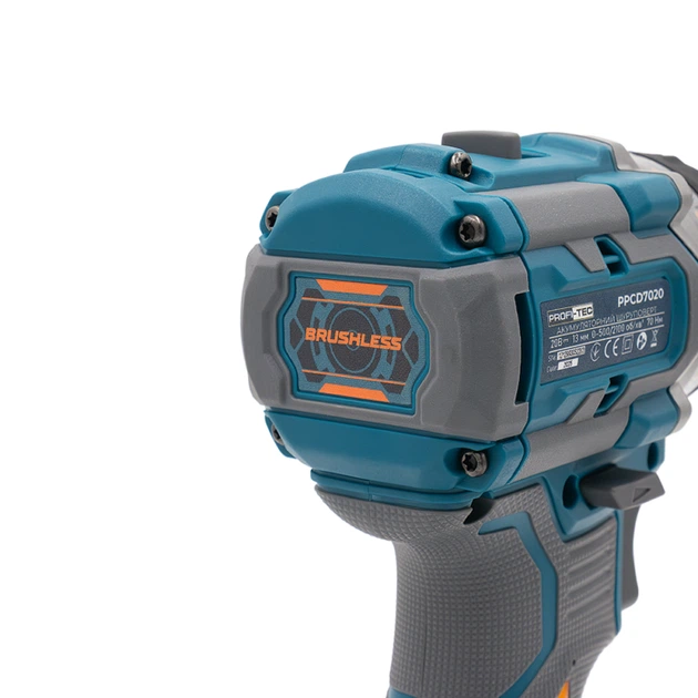 Акумуляторний дриль-шуруповерт PROFI-TEC PPCD7020 UltraCore (2×PT2020VX (2.0 Аг), зарядний пристрій) (007642) - изображение 5