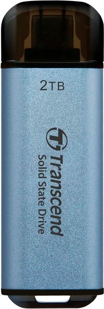 Dysk SSD Transcend ESD300 2TB USB 3.1 Gen 2 Type-C 3D NAND Sky Blue (TS2TESD300C) Zewnętrzny - obraz 1