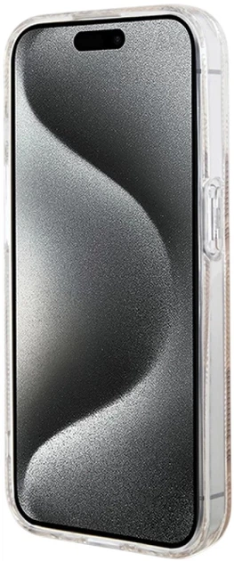 Etui plecki Guess IML GCube MagSafe do Apple iPhone 15 Pro Max Brown (3666339222154) - obraz 5