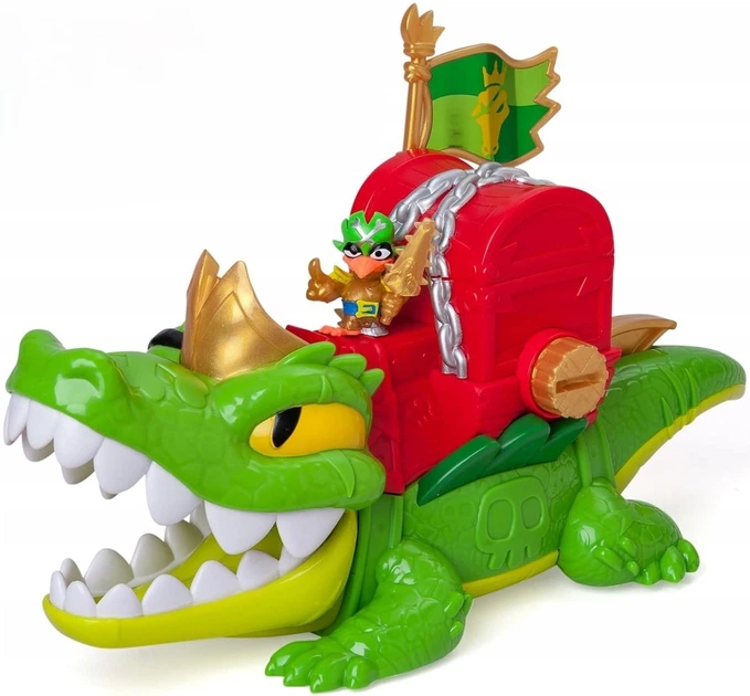 Набір фігурок Magic Box Toys Piratix Crazy Jungle Крокодил King Croc 16 см 39847 (8431618039847) - зображення 2