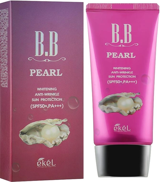 Крем для лица Ekel PEARL BB CREAM с экстрактом жемчужины - Фото 1 Крем для лица Ekel PEARL BB CREAM с экстрактом жемчужины - изображение 1