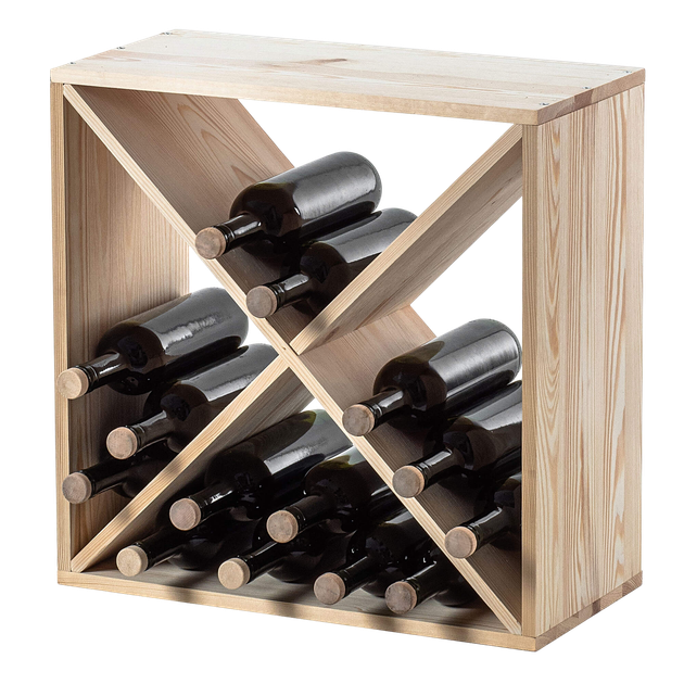 Дерев’яний стелаж для вина Kadax Loreo X світло-коричневий 52 x 52 см (5906638310687) - зображення 5