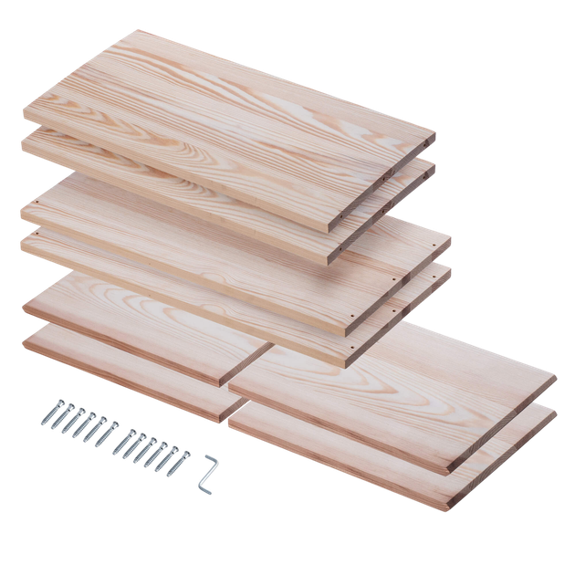 Дерев’яний стелаж для вина Kadax Loreo X світло-коричневий 52 x 52 см (5906638310687) - зображення 7