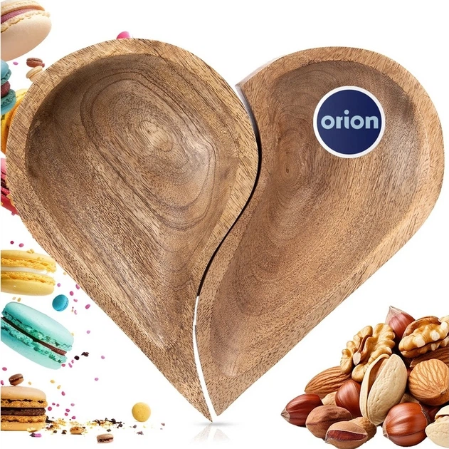 Zestaw talerzy do serwowania Orion Mango drewnianych 30.5 x 3.5 x 27 cm 2 szt (8592381220181) - obraz 3