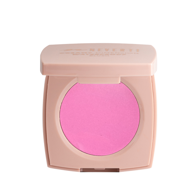 Рум'яна водостійкі компактні Neverti Creamy Dimension Waterproof Blush 6 г (NP203), 007 Peony Pink Яскраво-рожевий - Фото 3 Рум'яна водостійкі компактні Neverti Creamy Dimension Waterproof Blush 6 г (NP203), 007 Peony Pink Яскраво-рожевий - изображение 3