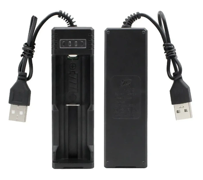 USB зарядное устройство 1 слот, для аккумуляторов 18650, 26650, 14500 и прочих с индикатором зарядки - Фото 2 USB зарядное устройство 1 слот, для аккумуляторов 18650, 26650, 14500 и прочих с индикатором зарядки - изображение 2