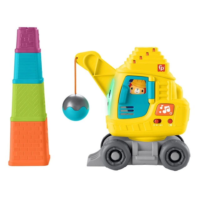 Dźwig budowlany Fisher Price liczący i układający 4583204 (194735224180) - obraz 3