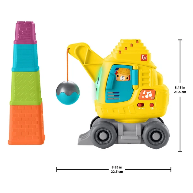 Dźwig budowlany Fisher Price liczący i układający 4583204 (194735224180) - obraz 5