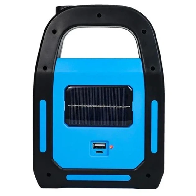 Фонарь переносной Светодиодный HB-9707A-COB+LED power bank USB Li-Ion аккумулятор солнечная батарея для кемпинга - изображение 3