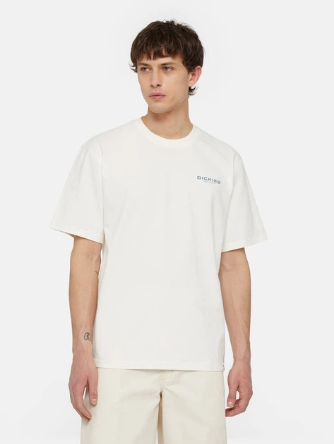 Футболка довга бавовняна чоловіча Dickies DK0A4YRCC581 M Біла (800070321209) - зображення 1