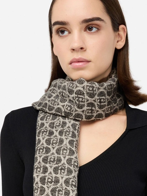 Палантин жіночий Liu Jo 2F5018T0300-22222 One Size Чорний/Коричневий (800070345627) - зображення 2