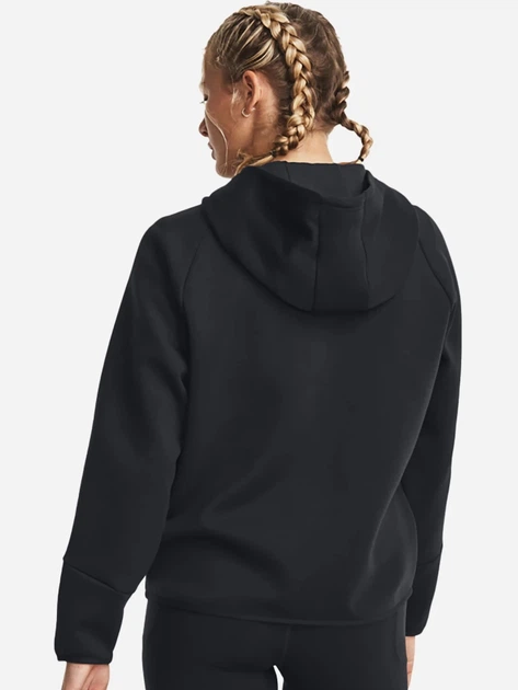 Bluza damska rozpinana streetwear z kapturem Under Armour 77-1379842-0001 M Czarna - obraz 2