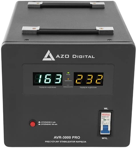 Stabilizator napięcia AZO Digital AVR-3000 PRO 3000VA / 1800W (AZO00D1325) - obraz 1