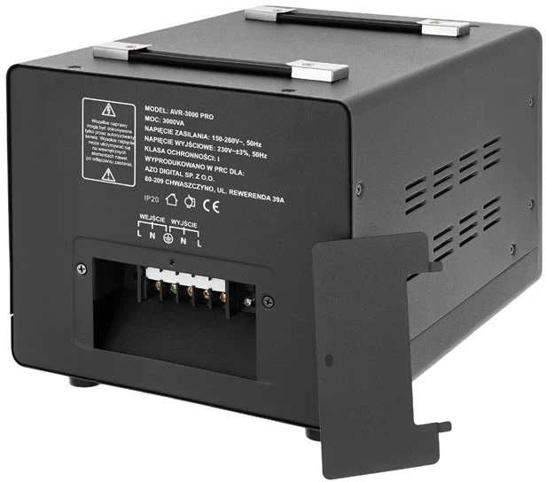 Stabilizator napięcia AZO Digital AVR-3000 PRO 3000VA / 1800W (AZO00D1325) - obraz 4