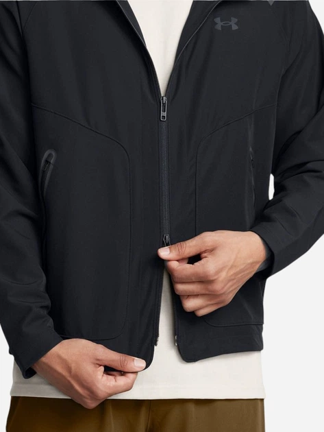 Спортивна вітровка чоловіча Under Armour 77-1389354-0001 L Чорна (800070331158) - зображення 4