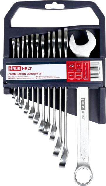 Zestaw kluczy płasko-oczkowych Haushalt 6-22 mm 12 szt (40102820) - obraz 1