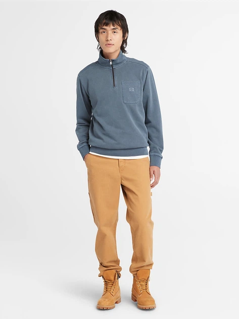 Bluza męska nierozpinana streetwear Timberland TB0A5UA74331 2XL Niebieska - obraz 3