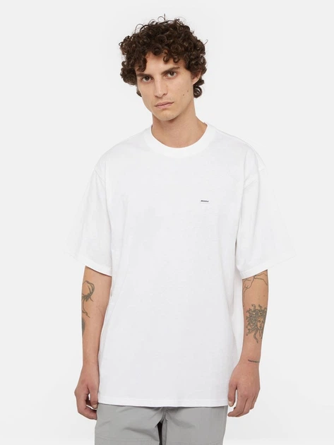 Футболка довга бавовняна чоловіча Dickies DK0A4Z4L0WH1 L Біла (800070348053) - зображення 1