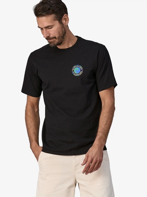 Koszulka męska z nadrukiem Patagonia 37768-INBK XL Czarna - obraz 1