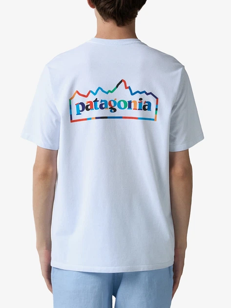 Koszulka męska z nadrukiem Patagonia 37768-WHI L Biała - obraz 2