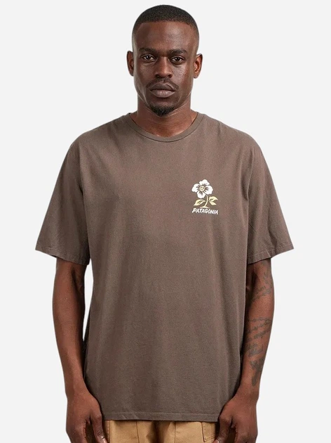 Футболка довга бавовняна чоловіча Patagonia 37823-PSML XL Коричнева (800070345397) - зображення 1