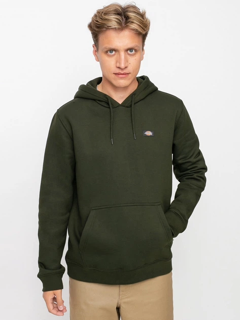 Bluza męska z kapturem kangurka Dickies DK0A4XCDOGX1 M Ciemnozielona - obraz 1