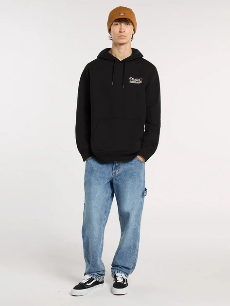 Bluza męska z kapturem kangurka Dickies DK0A88ATBLK1 L Czarna - obraz 3