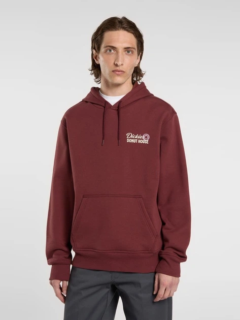 Bluza męska z kapturem kangurka Dickies DK0A88ATL161 S Czerwona - obraz 1