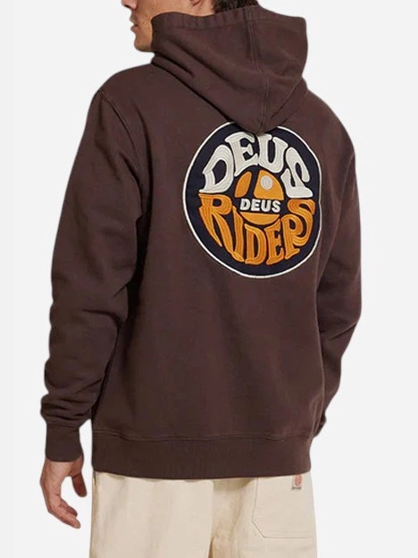 Bluza męska z kapturem kangurka Deus Ex Machina DMF248549-CBR S Brązowa - obraz 2