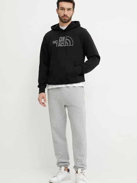 Bluza męska z kapturem kangurka The North Face NF0A8C1BASW1 L Czarna - obraz 3