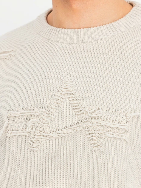 Джемпер чоловічий Alpha Industries 258400627 L Бежевий (800070348716) - зображення 4