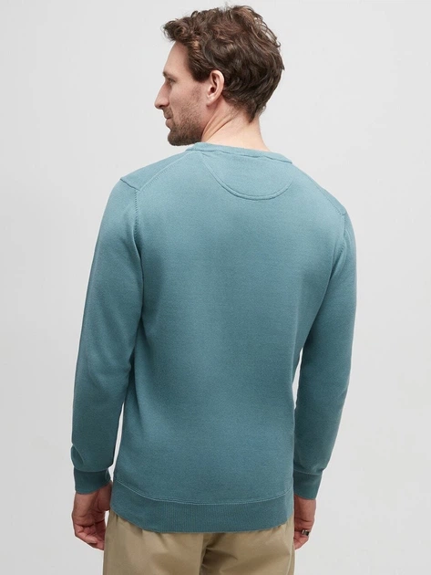 Sweter męski z bawełny Timberland TB0A2BMMCL61 2XL Turkusowy - obraz 2