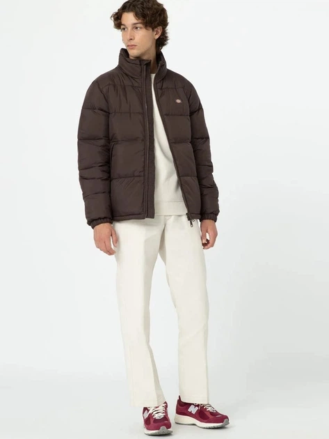 Kurtka zimowa męska pikowana Dickies DK0A4XP2D711 M Brązowa - obraz 3