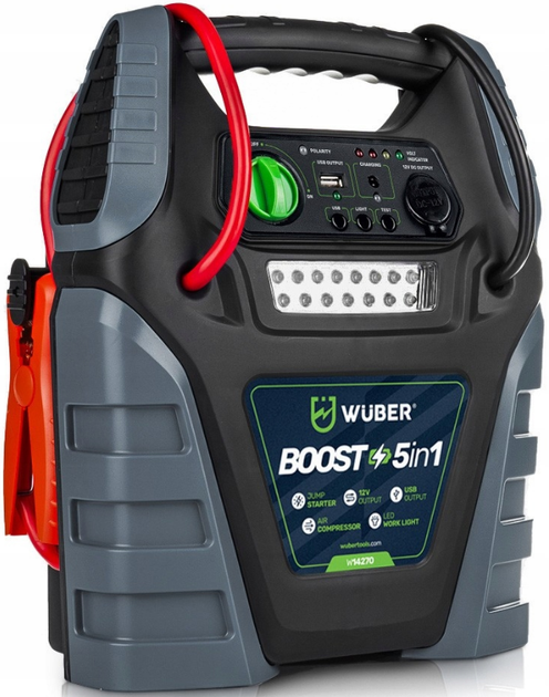 Пусковое устройство (Бустер) c компрессором 5в1 12V 20Ач Wuber - изображение 6