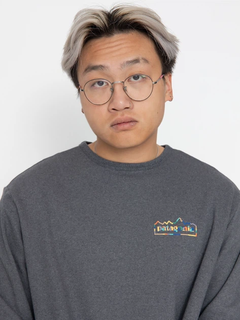 Лонгслів чоловічий Patagonia 39687-INBK L Сірий (800070317689) - зображення 4