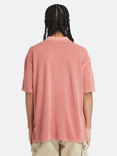 Koszulka polo męska Timberland TB0A5UH3EG61 S Jasnokoralowa - obraz 2