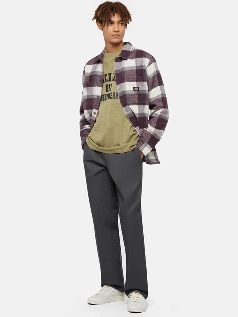 Koszula męska w kratę Dickies DK0A4XZZJ561 M Śliwkowa - obraz 3