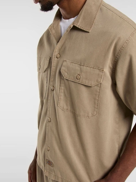 Сорочка літня чоловіча Dickies DK0A4Z7Q0DS1 M Бежева (800070340052) - зображення 4