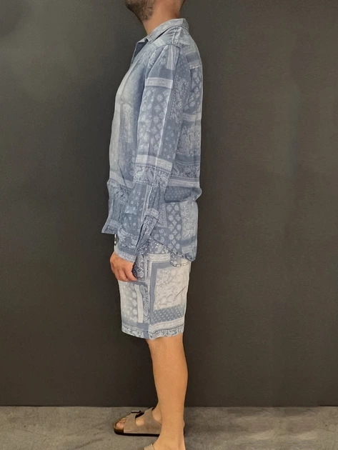 Koszula męska bawełniana Tooco TOCOM-SCH-DARK-DENIM M Błękitna - obraz 3