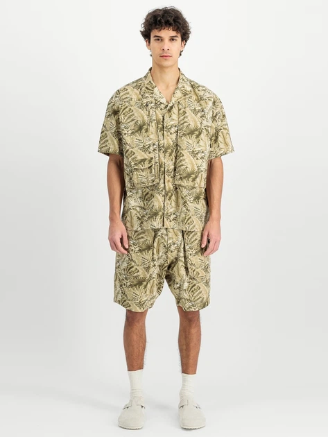 Сорочка бавовняна літня чоловіча Alpha Industries X156139-743 L Зелена (800070340467) - зображення 3