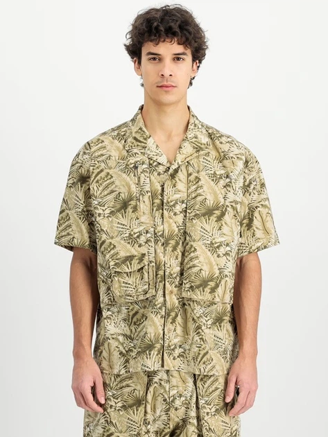 Koszula męska bawełniana Alpha Industries X156139-743 XL Zielona - obraz 1