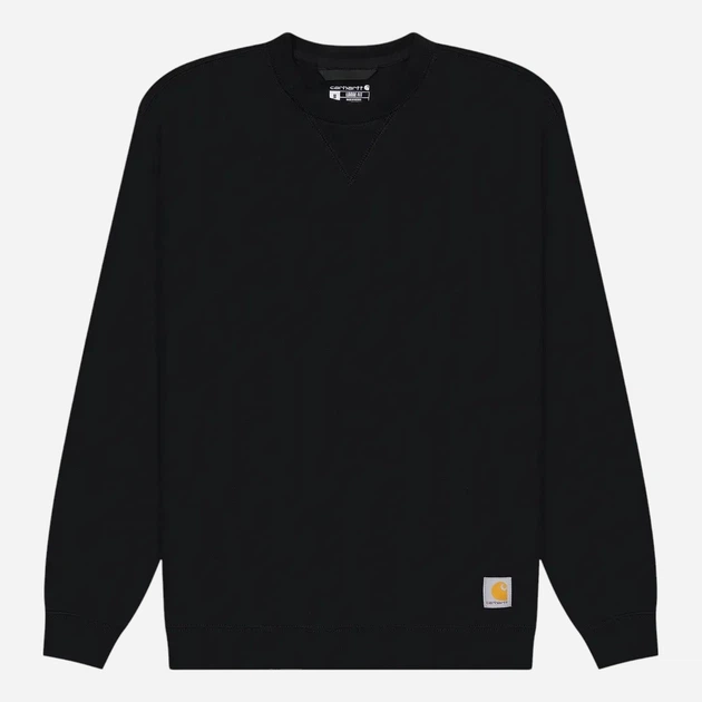 Bluza bez kaptura męska Carhartt K124-BLK S Czarna - obraz 3